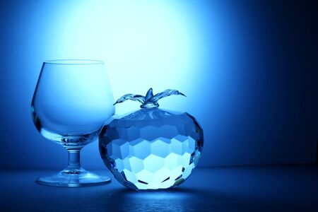 crystal apple の写真素材