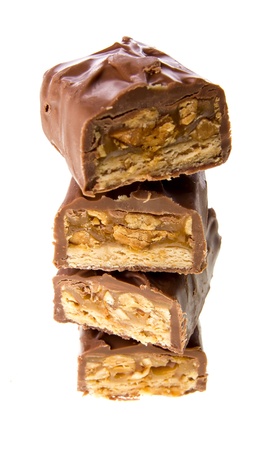 chocolate bar with caramelの写真素材