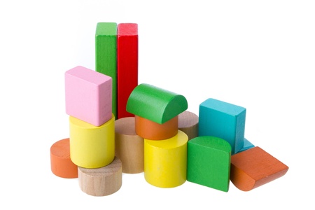 Wooden building blocks 