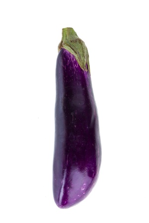 eggplant isolated on white backgroundの写真素材