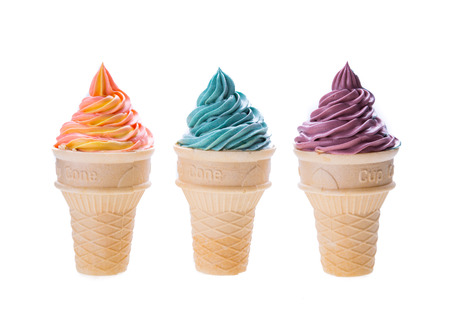 ice cream isolated on white backgroundの写真素材