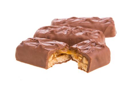 chocolate bar - isolated on white background