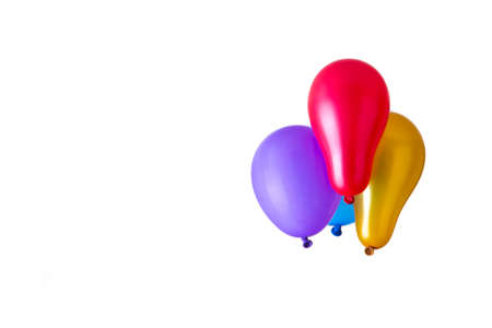 Balloons isolated on white background