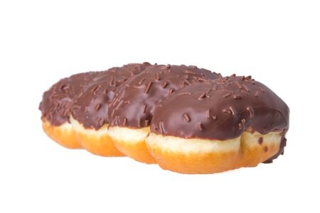 Doughnuts isolated on white backgroundの写真素材