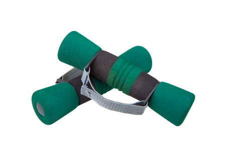 dumb-bell isolated on the white background.の写真素材