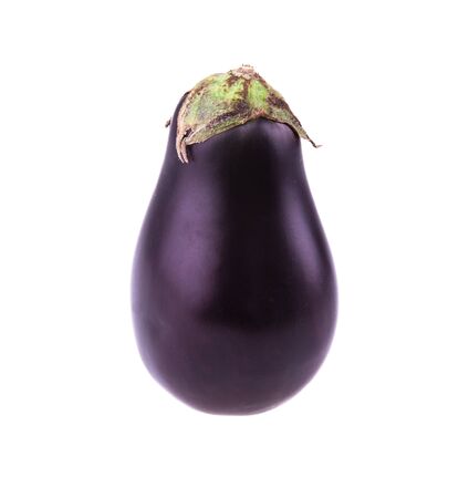 eggplant isolated on white backgroundの写真素材