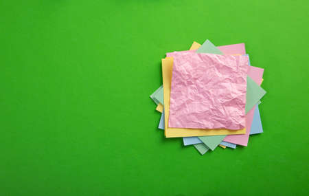 color blank notepad on color backgroundの写真素材