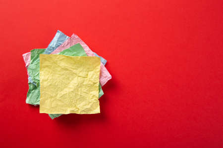 color blank notepad on color backgroundの写真素材