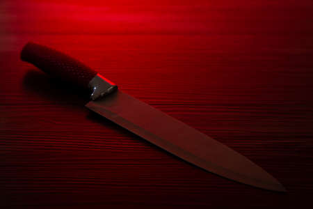 Crime scene investigation - deadly weapon on the floor