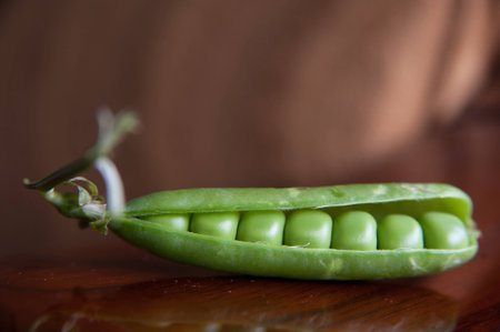 Close up to a peaの写真素材