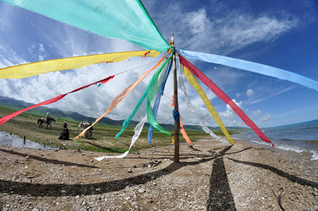 prayer flagsの写真素材