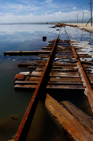 Abandoned railroadの写真素材