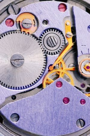 Old clock mechanism