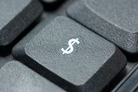 Close up of laptop keyboardの写真素材