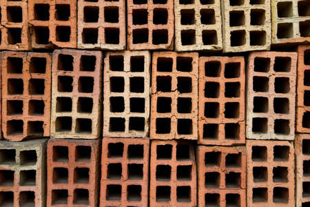 Load of bricks at the construction site