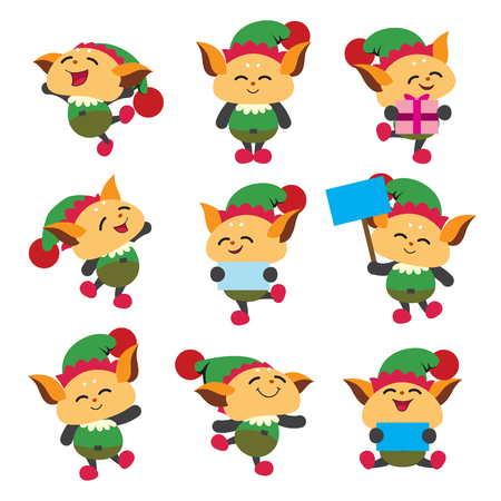 Christmas Elf vector designのイラスト素材