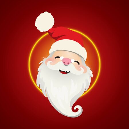 Santa Claus as Christmas background designのイラスト素材