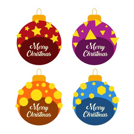 Christmas balls design idea.のイラスト素材