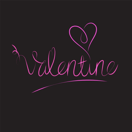 Happy Valentine's day design.のイラスト素材