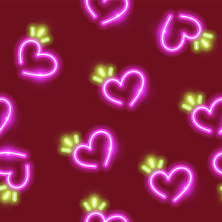 Neon of Heart background.のイラスト素材