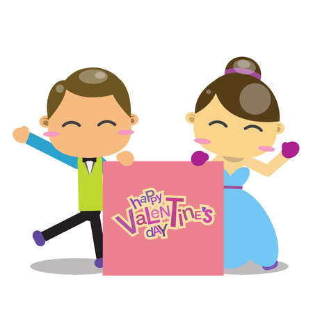 Happy Valentine's day background.のイラスト素材