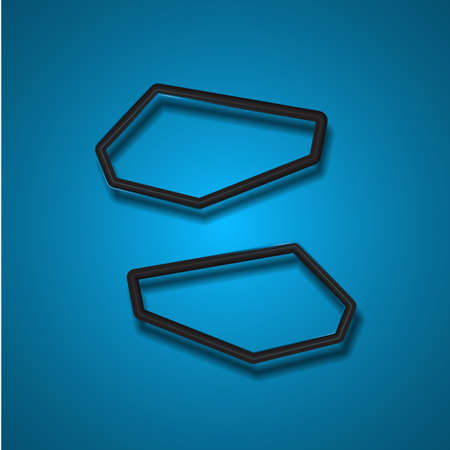 Black simple banner. Black banner. Black border. Black frame. Abstract banner.のイラスト素材