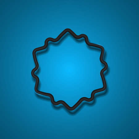 Black simple banner. Black banner. Black border. Black frame. Abstract banner.のイラスト素材