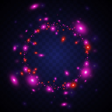 Glowing light effect.のイラスト素材