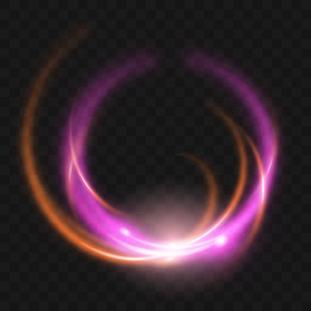 Pink light effect. Pink glow design. Abstract light.のイラスト素材