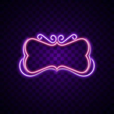 neon, light, glow, glowing, shiny, background, vector, border, frame, border, sign, neon sign, game, gaming, technology, tech, modern, futuristic, abstract, blank, space, night,のイラスト素材