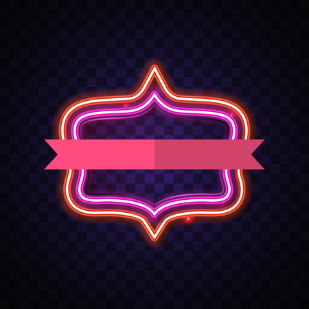 neon, light, glow, glowing, shiny, background, vector, border, frame, sign, neon sign, game, gaming, modern, futuristic, abstract, blank, space, dark, blank space, purple, pink, classic, vintage, retro,のイラスト素材