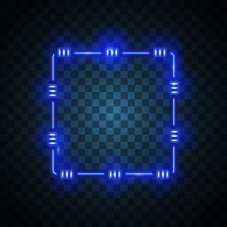 Square technology banner design.のイラスト素材