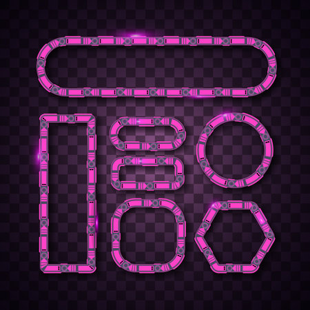 Vector of pink abstract banner design. Pink banner design.のイラスト素材