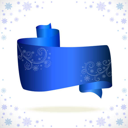 blue tape cristmas on white background のイラスト素材