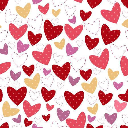 white background for postcard with heart and pointのイラスト素材