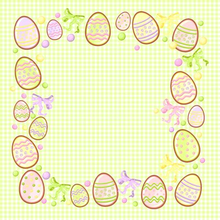 background for messages with egg greenのイラスト素材