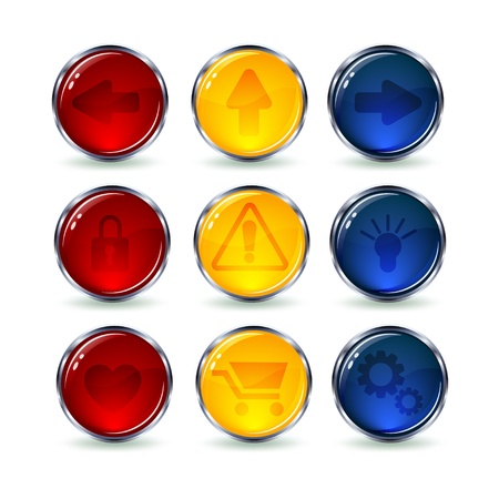Internet and Communication iconsのイラスト素材