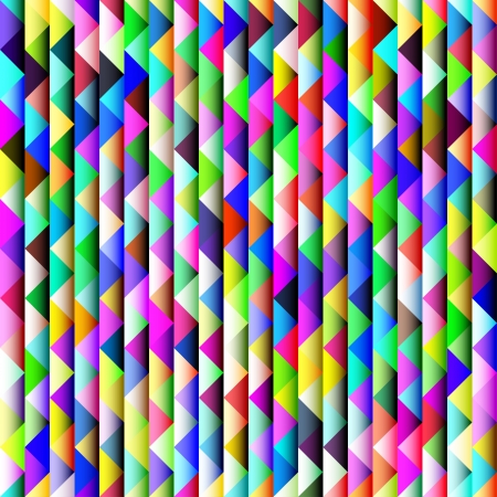 Retro pattern of geometric shapesのイラスト素材