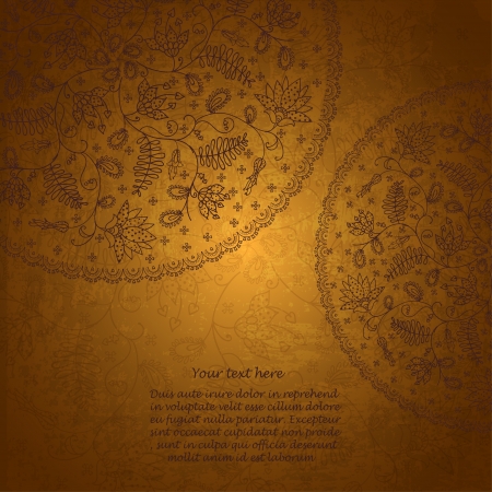 old gold background  in vintage styleのイラスト素材