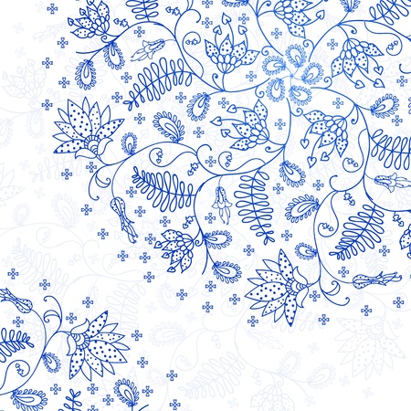 blue lace background in vintage styleのイラスト素材