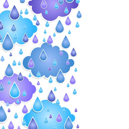 background for text with  drops of a rainのイラスト素材