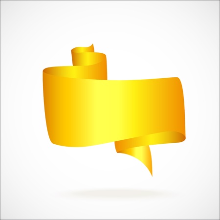 gold banner for the textのイラスト素材