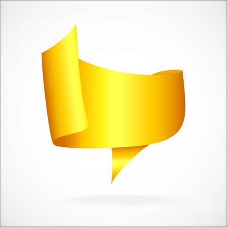 gold tape isolated on a white backgroundのイラスト素材