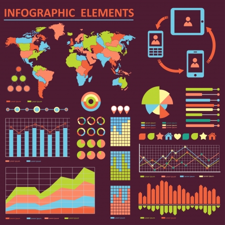 Infographics  collectionのイラスト素材
