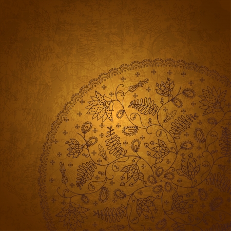gold background in vintage styleのイラスト素材