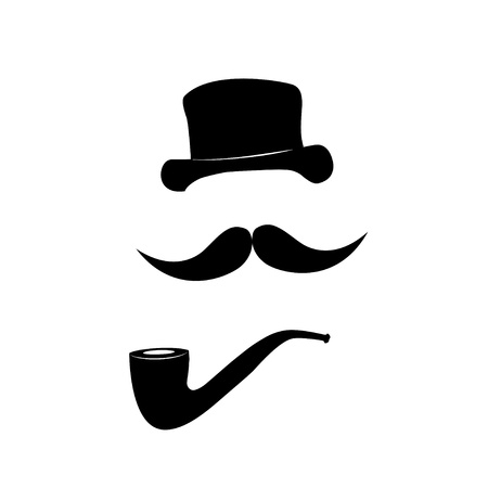 gentlemen  graphic isolatedのイラスト素材