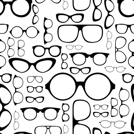 seamless pattern from glassesのイラスト素材