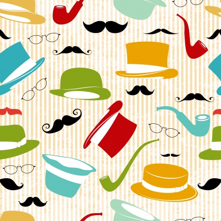 Retro Party seamless backgroundのイラスト素材