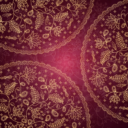 flower lace of color of a fuchsiaのイラスト素材