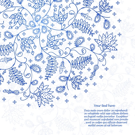 blue lace backgroundのイラスト素材